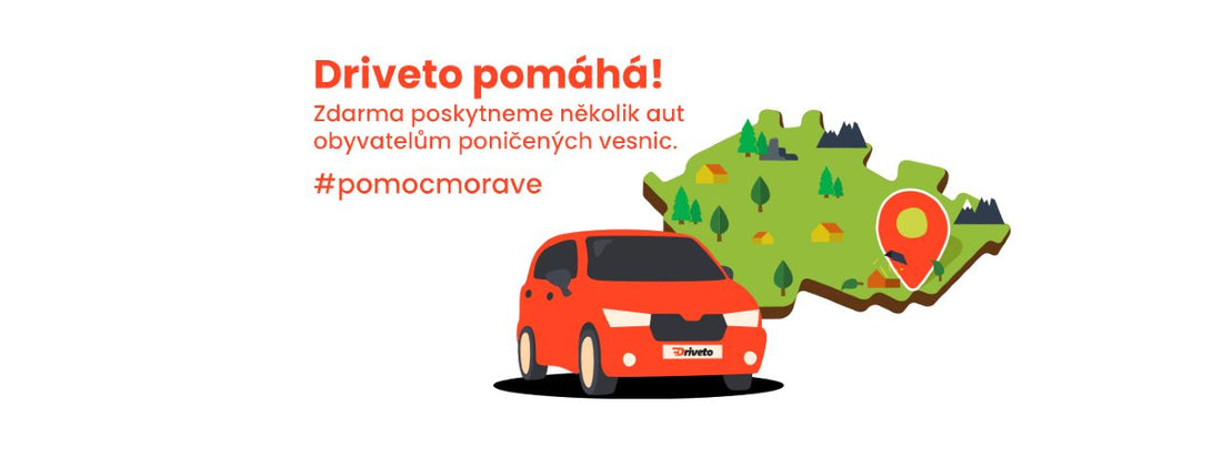 Driveto pomáhá. Zdarma poskytneme auta pro rodiny z jižní Moravy.