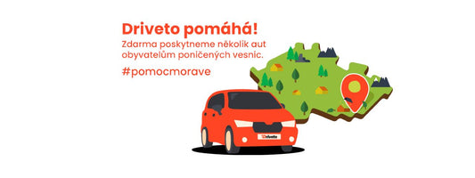 Driveto pomáhá. Zdarma poskytneme auta pro rodiny z jižní Moravy.