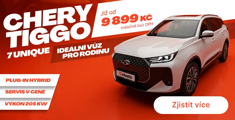 Chery Tiggo 7 na operák Driveto.cz